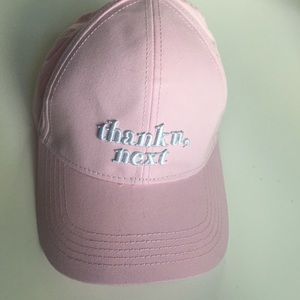 FOR RANDAFAHMY pink thank you next baseball cap
